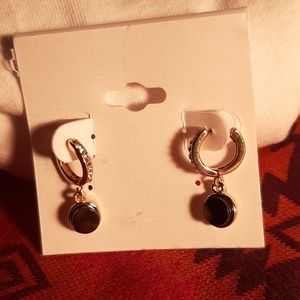 RING EARRINGS W/ DROP
